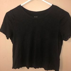 Black holloster shirt